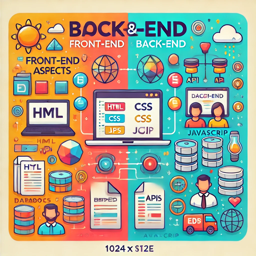 Guide to front-end and back-end development - blog image